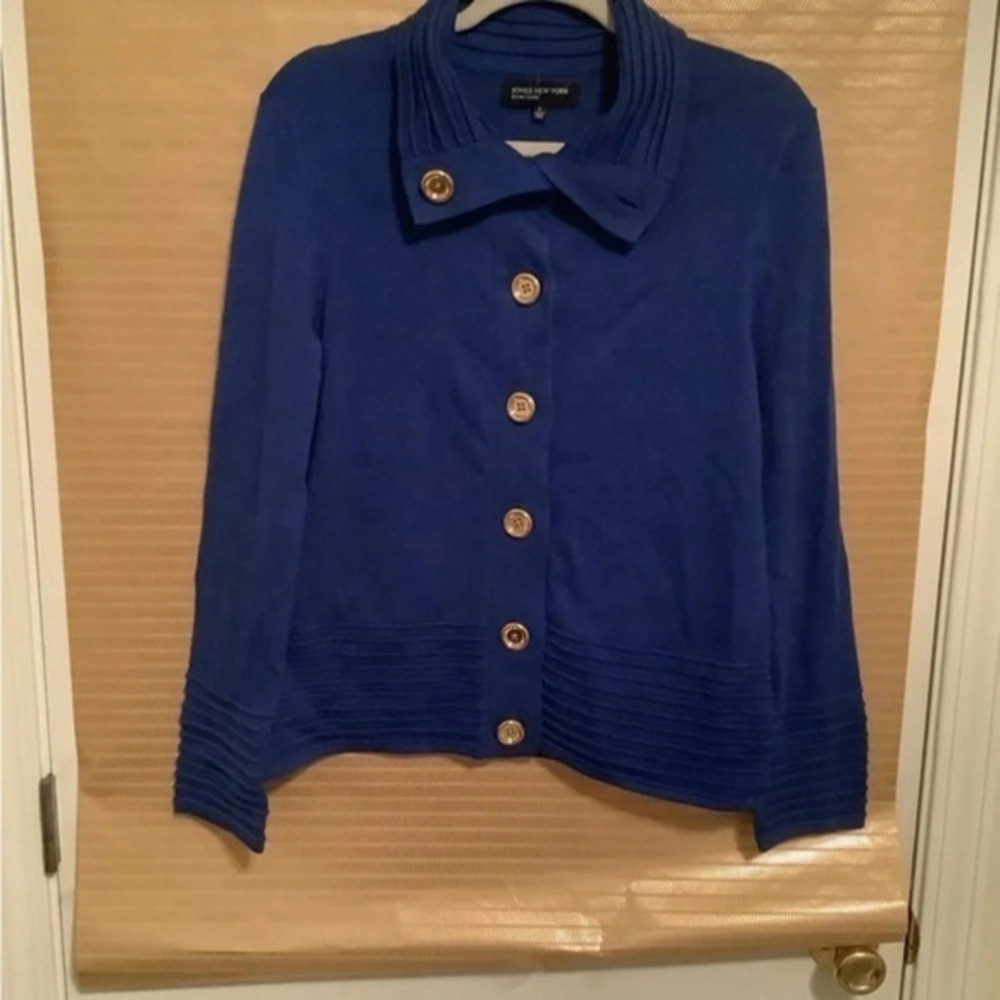 JONES N.Y.~BLUE~SWEATER/JACKET/BLAZER~M~ NWT